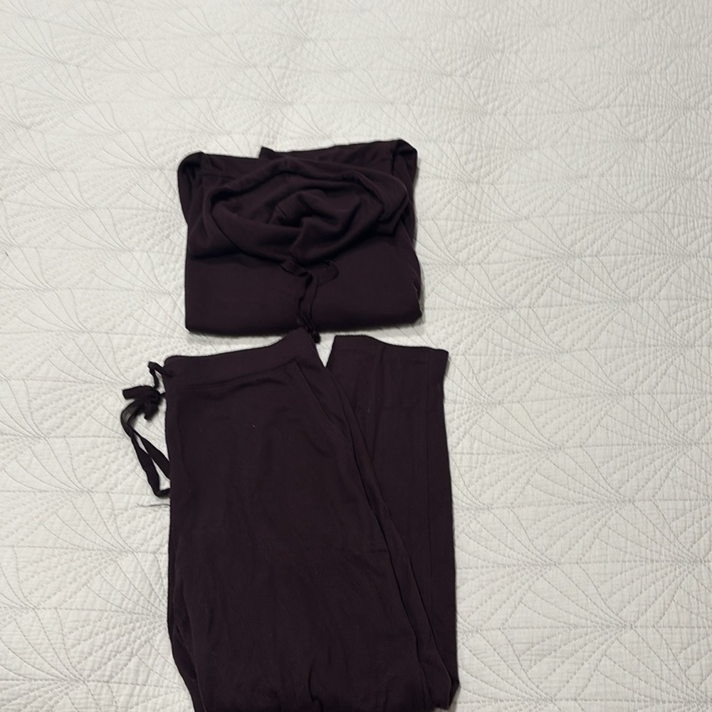 Plum hoodie & sweatpants set